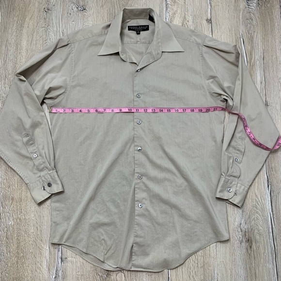 Perry Ellis Portfolio Stretch Dress Shirt Sz Neck 15 - Picture 7 of 8